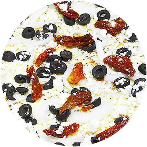 Mediterranean pizza